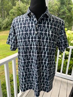 William Murray For The Birds Golf Polo Mens Large Performance